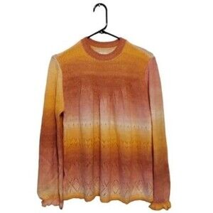 Lauren Conrad Women's Orange and Pink Jumper Size XS Sweater NWOT